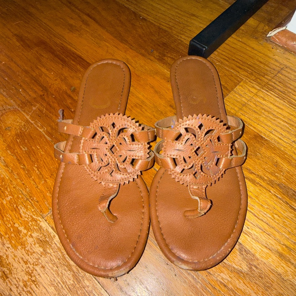 Elegant Tan Leather Sandals